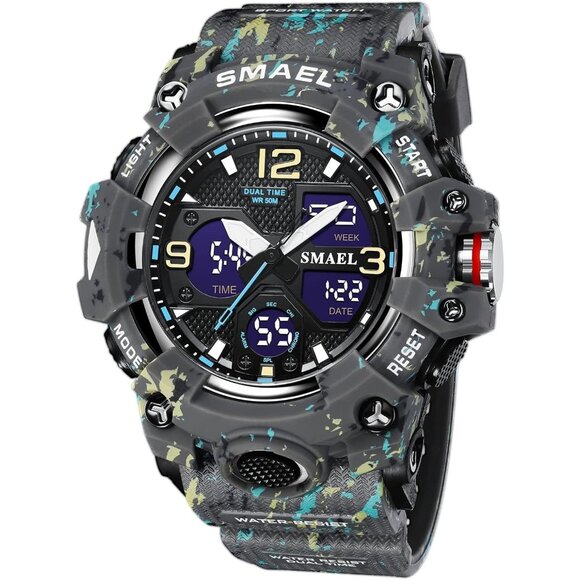 Other - Men's Large Face Outdoor Sports Watches Military S-Shock
